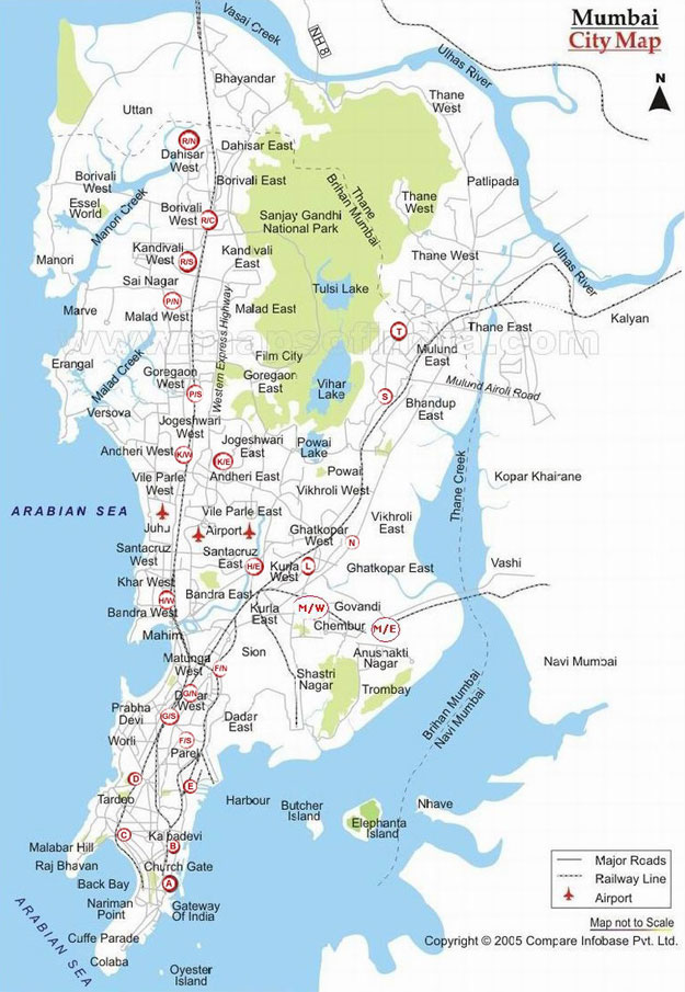Map of Mumbai - Select a ward for more information