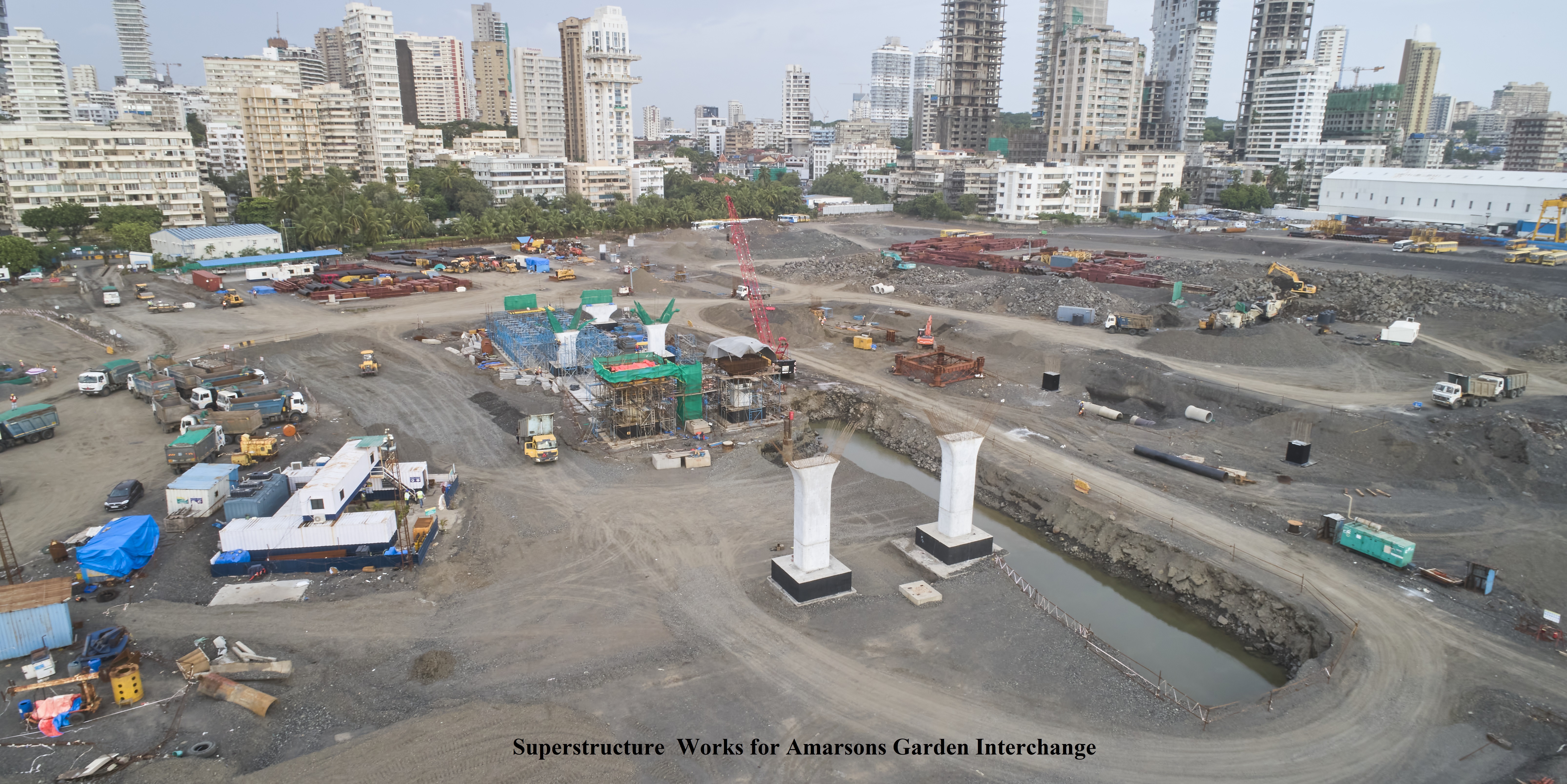 Superstructure works for Amarsons Garden Interchange